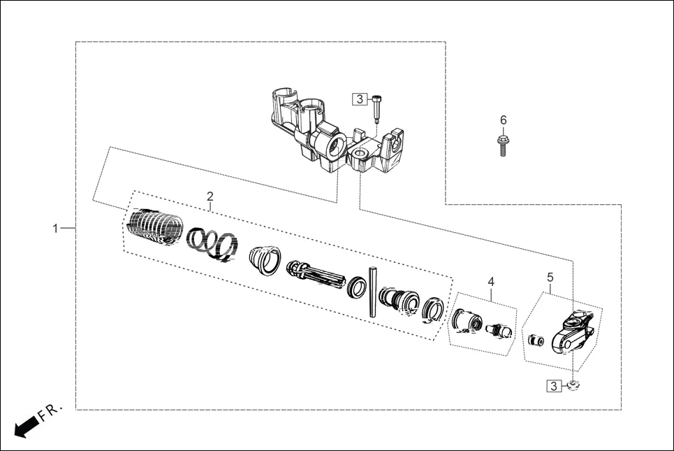 F-10B-DISC CCB ASSY. assembly diagram for Hero XOOM 125 OBD2(Apr., 2025)