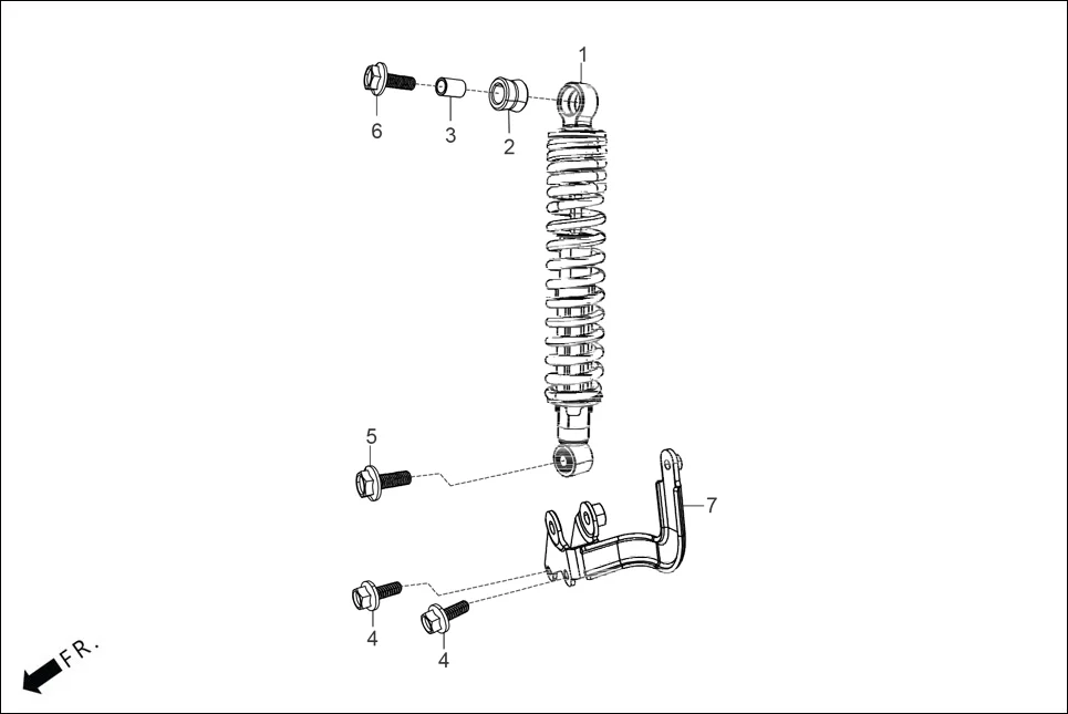 F-18 REAR CUSHION assembly diagram for Hero XOOM 125 OBD2(Apr., 2025)