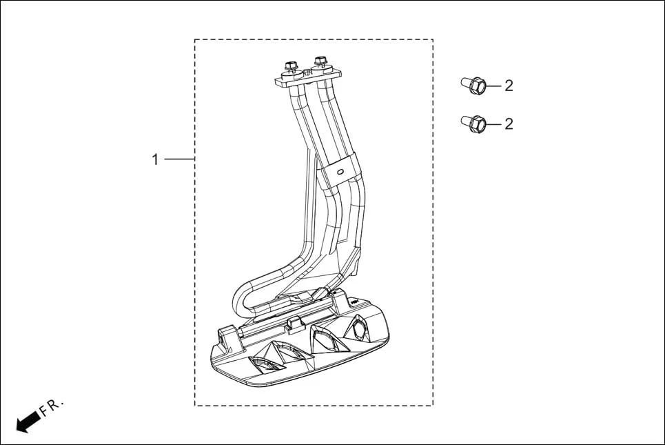 FOP-1 (OPTIONAL) assembly diagram for Hero XOOM 125 OBD2(Apr., 2025)
