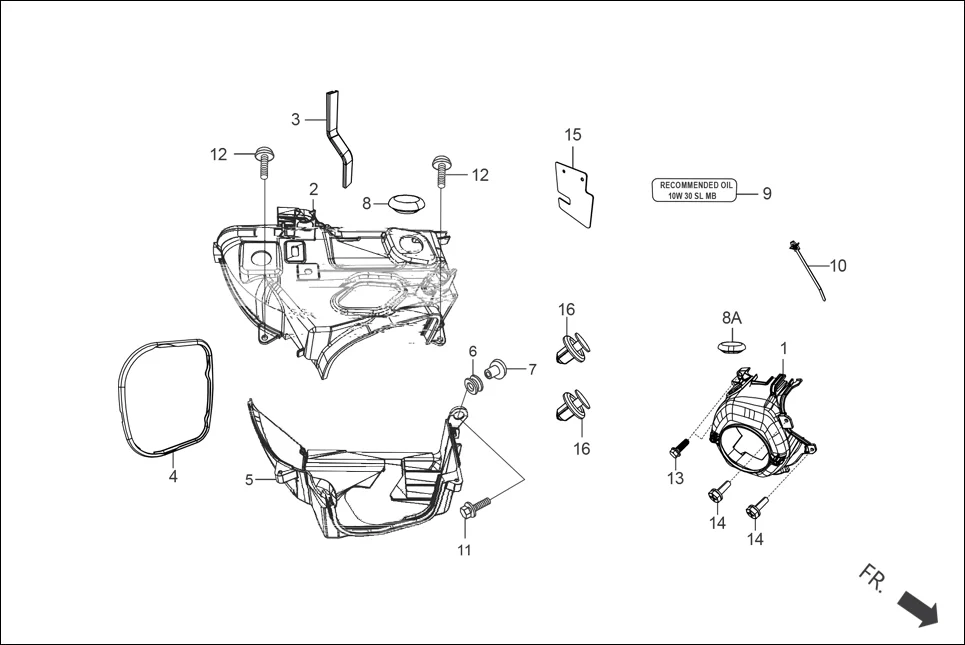 E-1 SHROUD / FAN COVER