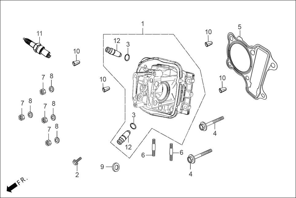 E-3 CYLINDER HEAD