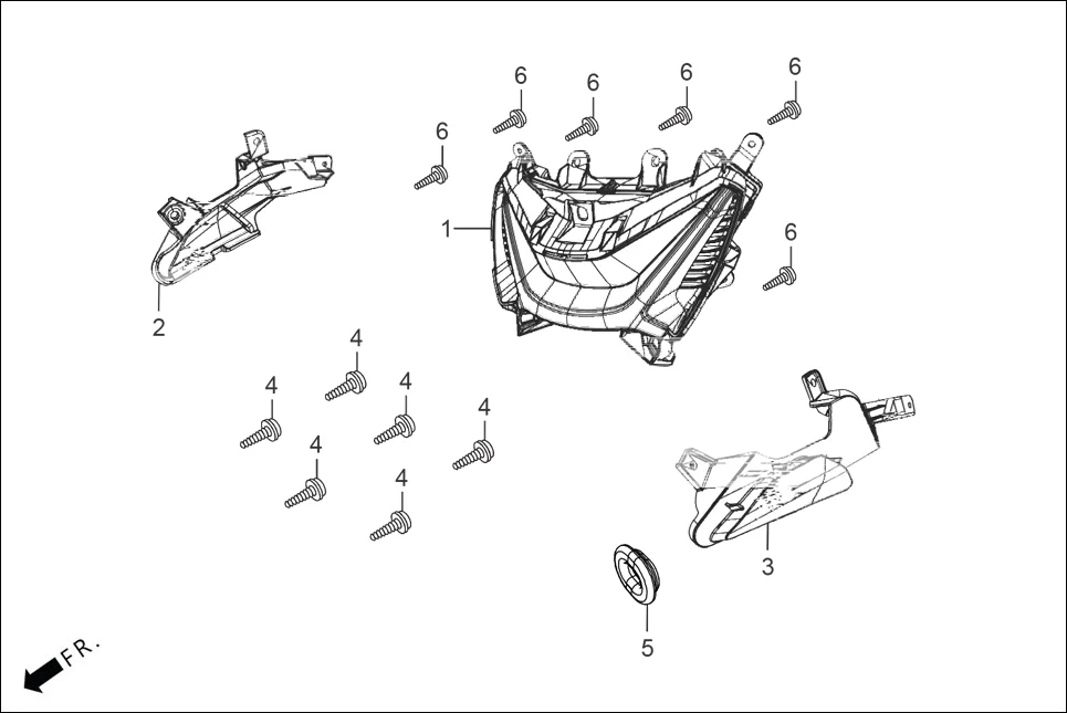 F-1 HEAD LIGHT diagram showing 93903-34310