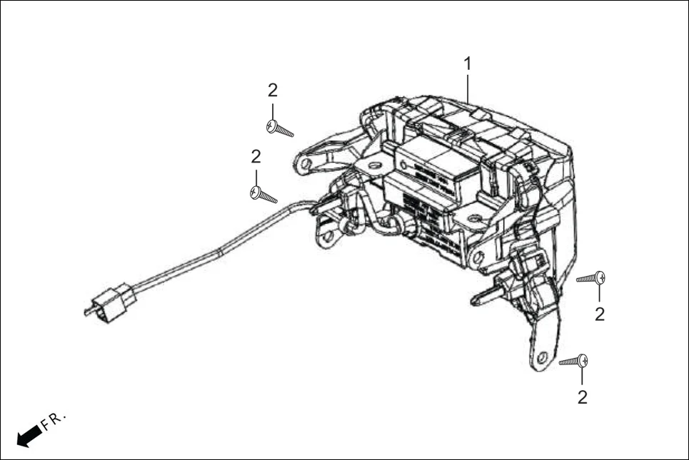 F-20 REAR COMBINATION LIGHT diagram showing 33700-AAW-D01