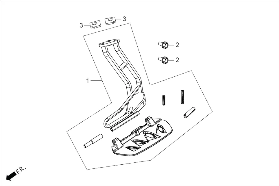 FOP-1 SARI STEP SET (OPTIONAL) diagram showing 83541-AAW-D00