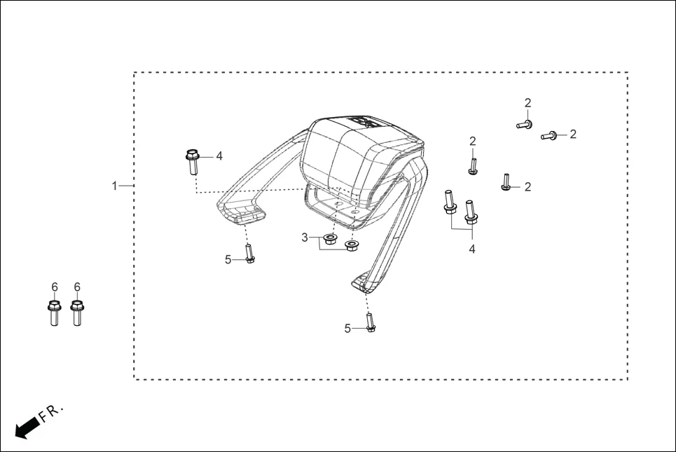 FOP-2 (OPTIONAL) assembly diagram for Hero XOOM 110 BSVI SPD EDTN (May, 2024)