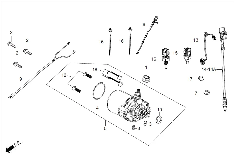 E-10 STARTING MOTOR