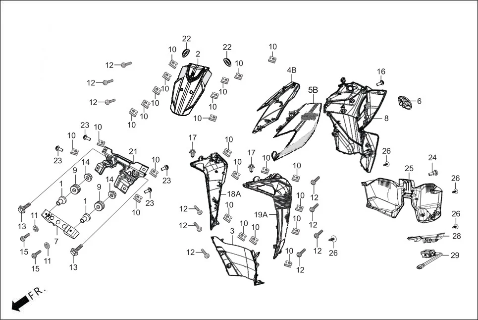 F-6-ZX-PLUS FR. &amp; INNER COVER diagram showing 94101-05000
