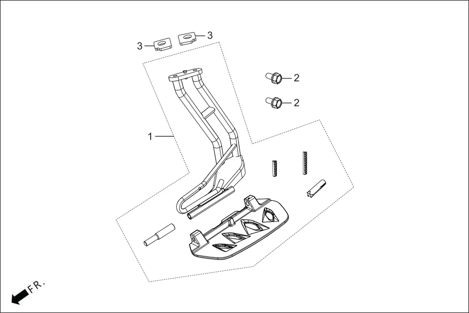 FOP-1 SARI STEP SET (OPTIONAL) diagram showing 83541-AAW-D00