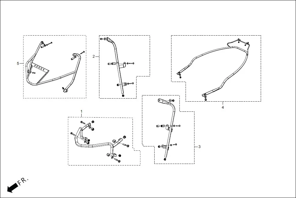 FOP-6 BEADING ASSY.(OPTIONAL) assembly diagram for Hero XOOM BS6 FI(Jan,2023)