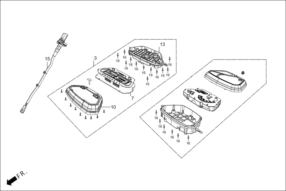 F-2-ZX METER assembly diagram for Hero XOOM 110 BSVI OBD II(April,2023)