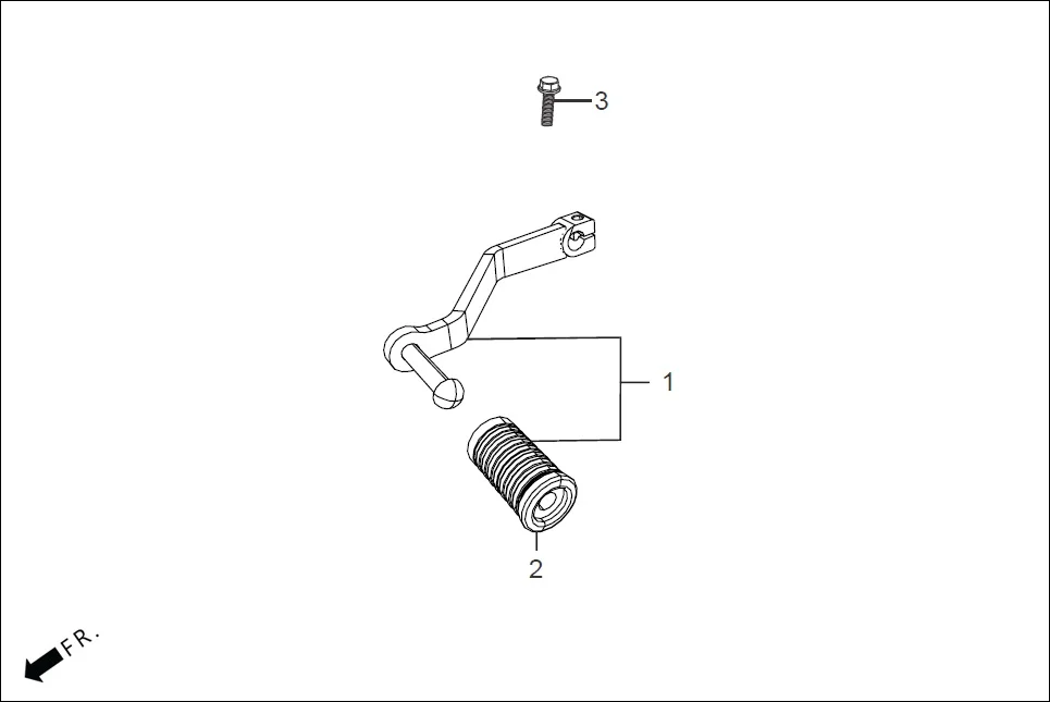 F-17 PEDAL assembly diagram for Hero Xpulse 200 4V(July 2022)
