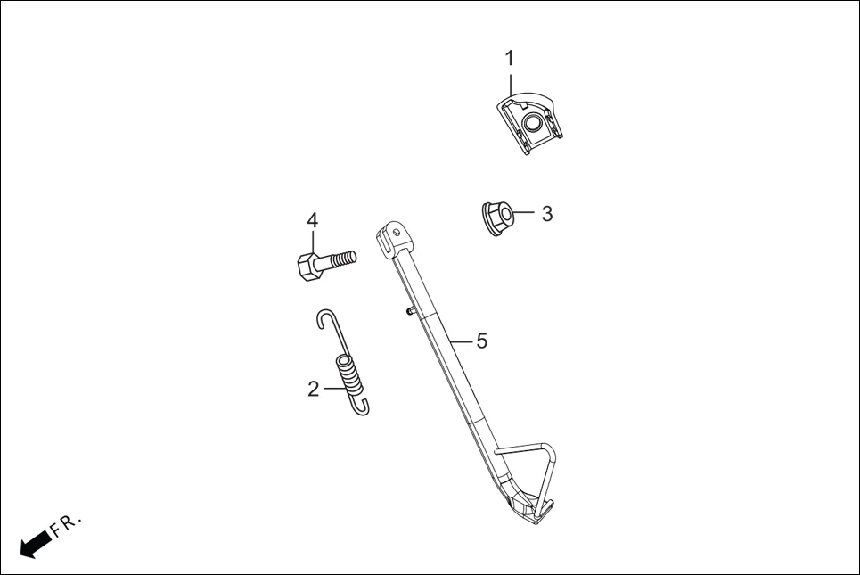 F-18 CHAIN CASE &amp; STAND assembly diagram for Hero Xpulse 200 4V(July 2022)