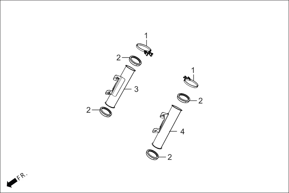 F-6B FRONT CUSHION (COVER) assembly diagram for Hero Xpulse 200 4V(July 2022)