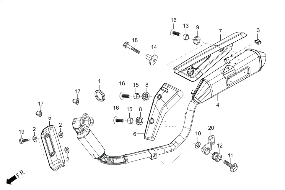 F-14 MUFFLER diagram showing 1831A-ABW-B00