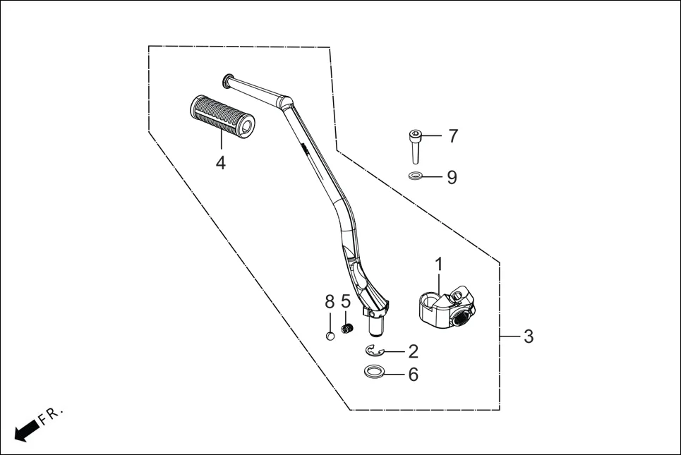 F-17A KICK STARTER diagram showing 94102-08000