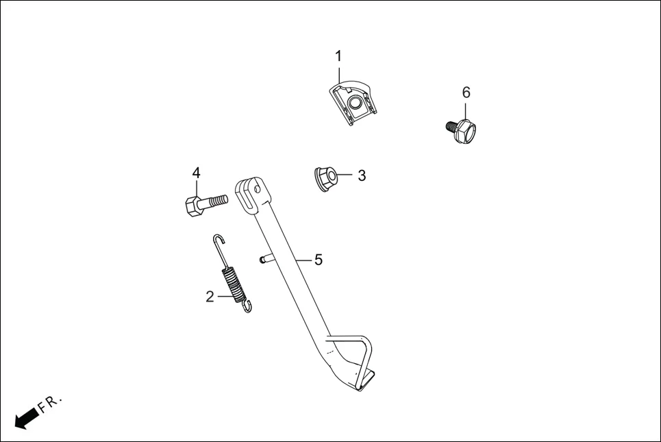 F-18 CHAIN CASE &amp; STAND diagram showing 95701-06012-00