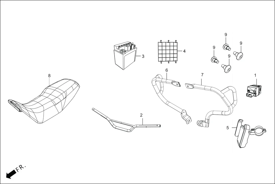 F-29 (OPTIONAL) assembly diagram for Hero XPULSE 2004V DAKAR EDITION(Jan.,2025)