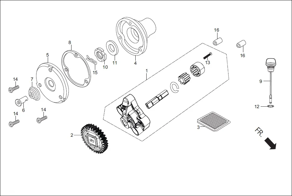 E-6 OIL PUMP ASSY.