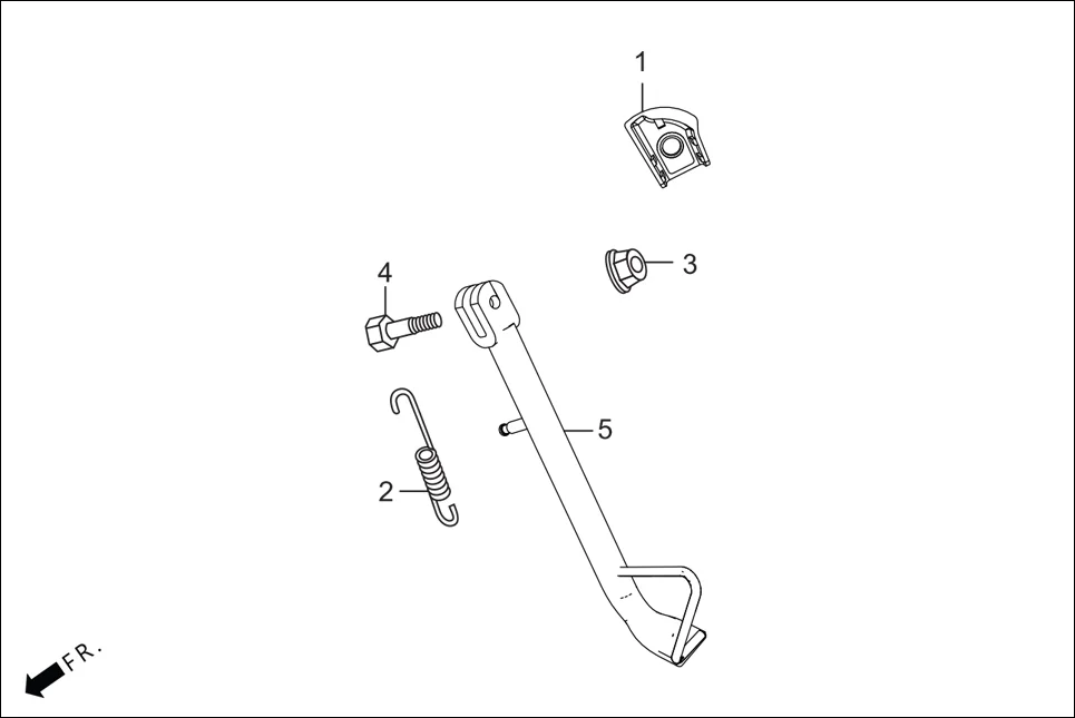 F-18 CHAIN CASE &amp; STAND assembly diagram for Hero XPULSE 200 OBDII 4V(April,2023)
