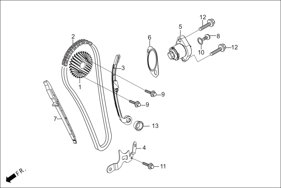 E-2 CAM SHAFT (CAM CHAIN TENSIONER)