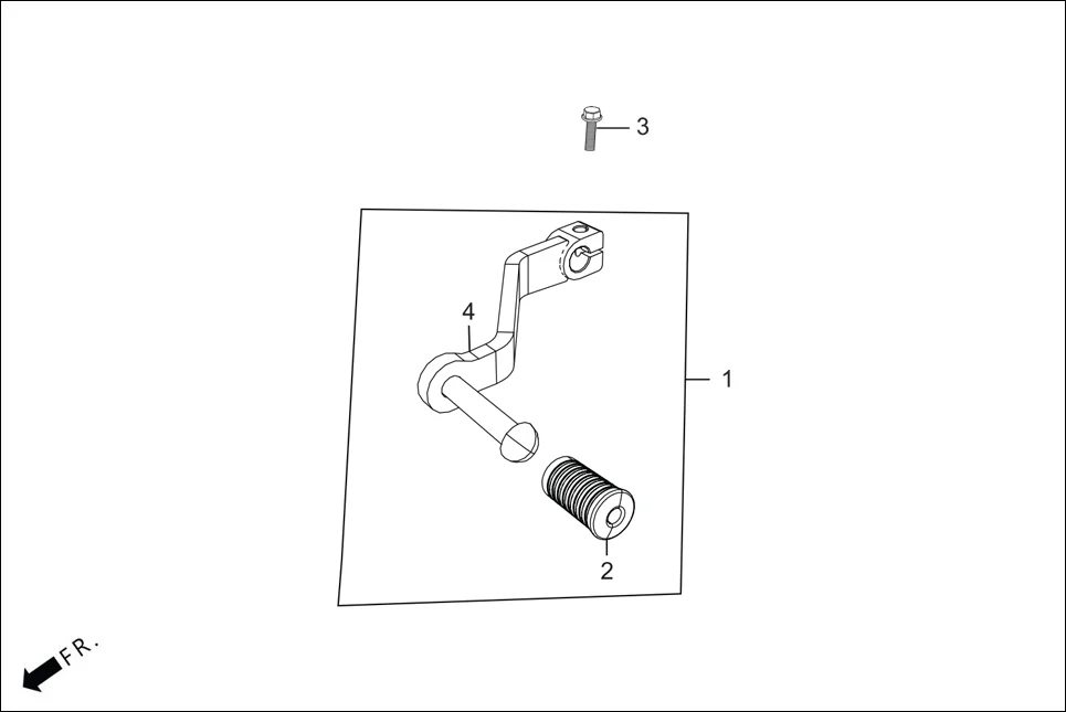 F-17_PRO_CONN PEDAL assembly diagram for Hero XPULSE 200 4V(NOV.,2024)