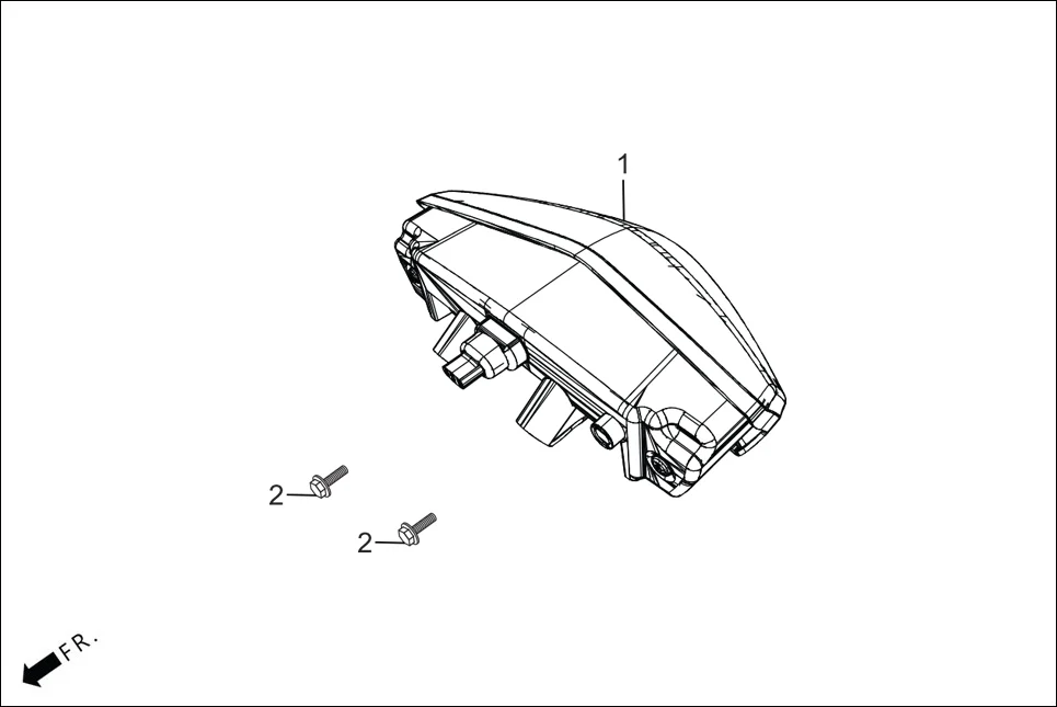 F-22 TAIL LIGHT assembly diagram for Hero XPULSE 200 4V(NOV.,2024)