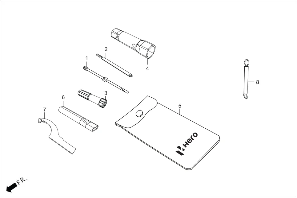 F-26 TOOLS assembly diagram for Hero XPULSE 200 4V(NOV.,2024)
