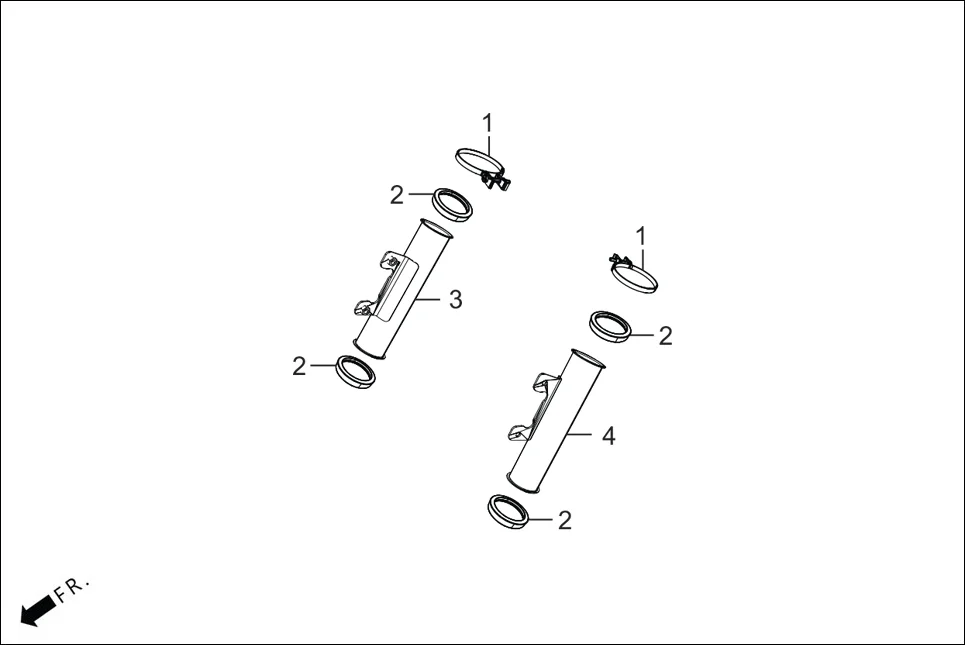 F-6B FRONT CUSHION (COVER) assembly diagram for Hero XPULSE 200 4V(NOV.,2024)