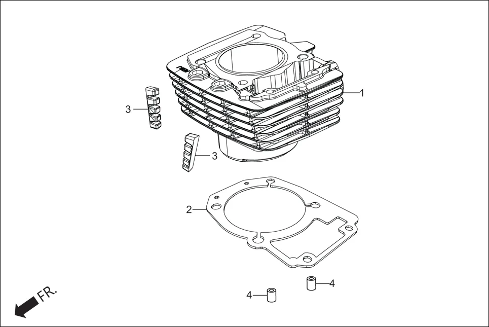 E-1B CYLN. &amp; CYLN HEAD (CYLINDER)