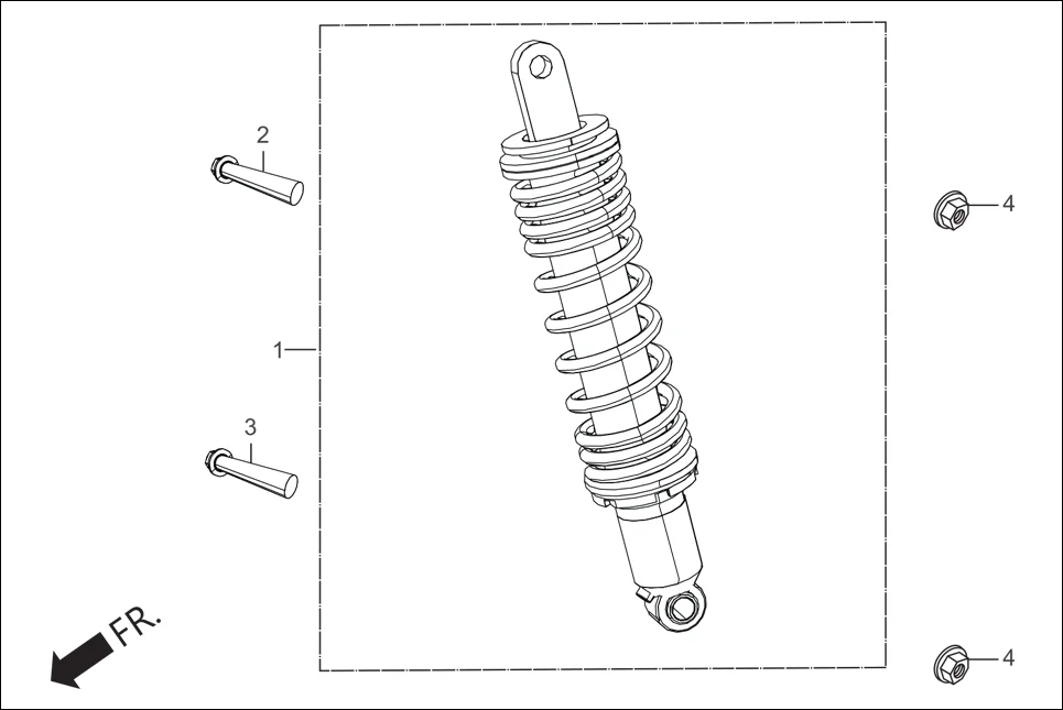 F-19 CUSHION REAR assembly diagram for Hero Xpulse 200 2V BSVI (Jun, 2020)