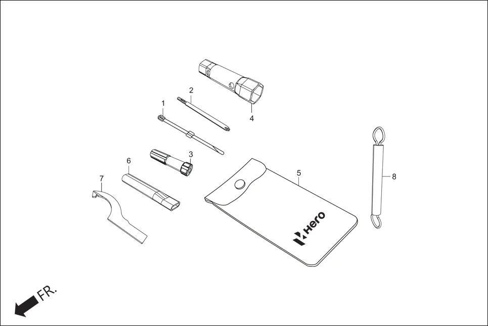 F-26 TOOLS assembly diagram for Hero Xpulse 200 2V BSVI (Jun, 2020)