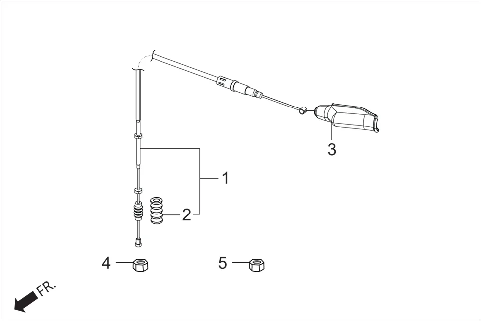 F-3 HANDLE LEVER / SWITCH/ CABLES assembly diagram for Hero Xpulse 200 2V BSVI (Jun, 2020)