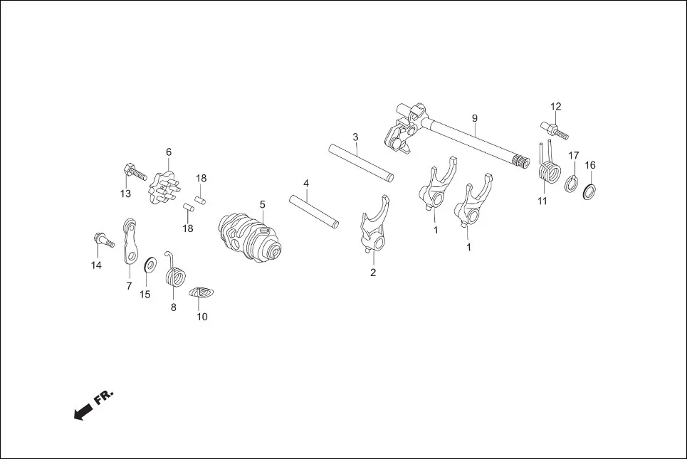 E-10 GEAR SHIFT (DRUM GEAR SHIFT)