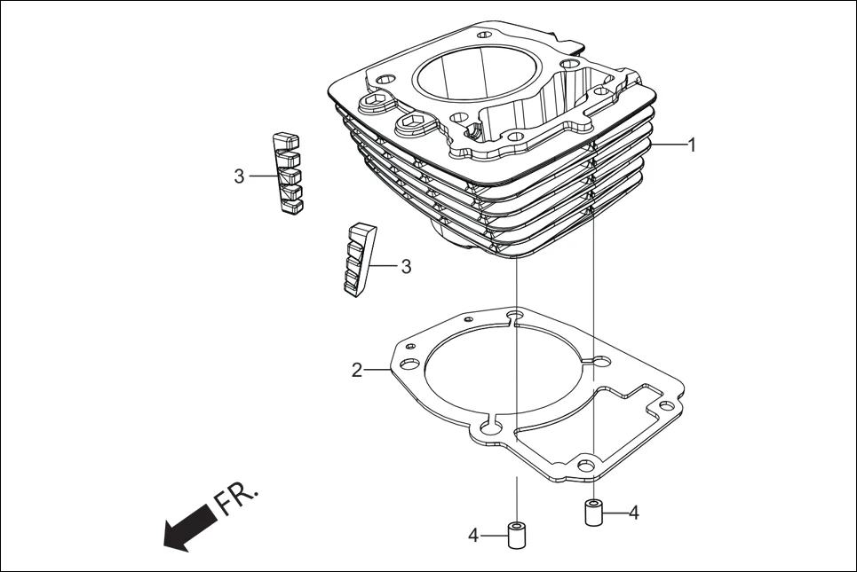 E-1B CYLN. &amp; CYLN HEAD (CYLINDER)
