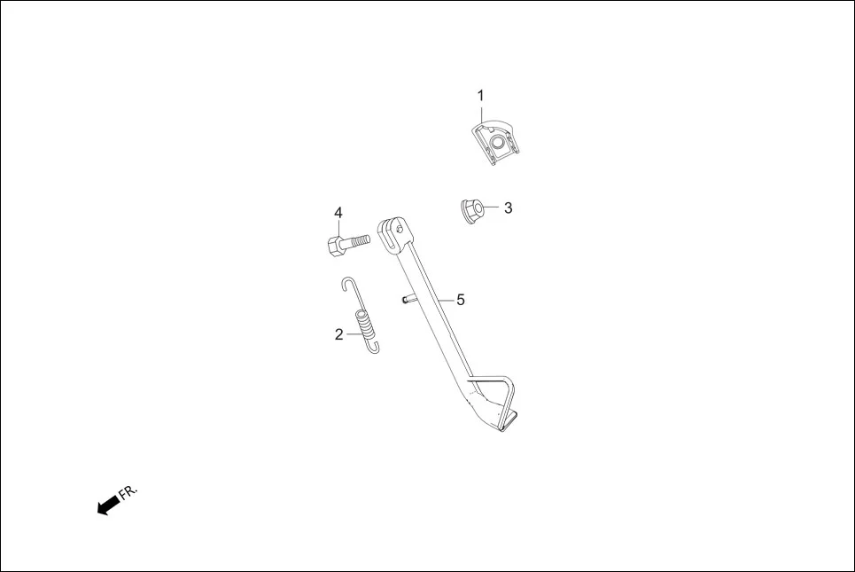 F-18 CHAIN CASE &amp; STAND assembly diagram for Hero Xpulse 200FI (May, 2019)