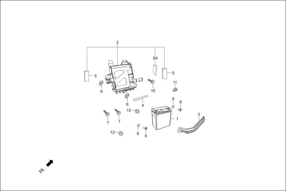 F-24A BATTERY ASSY. assembly diagram for Hero Xpulse 200FI (May, 2019)