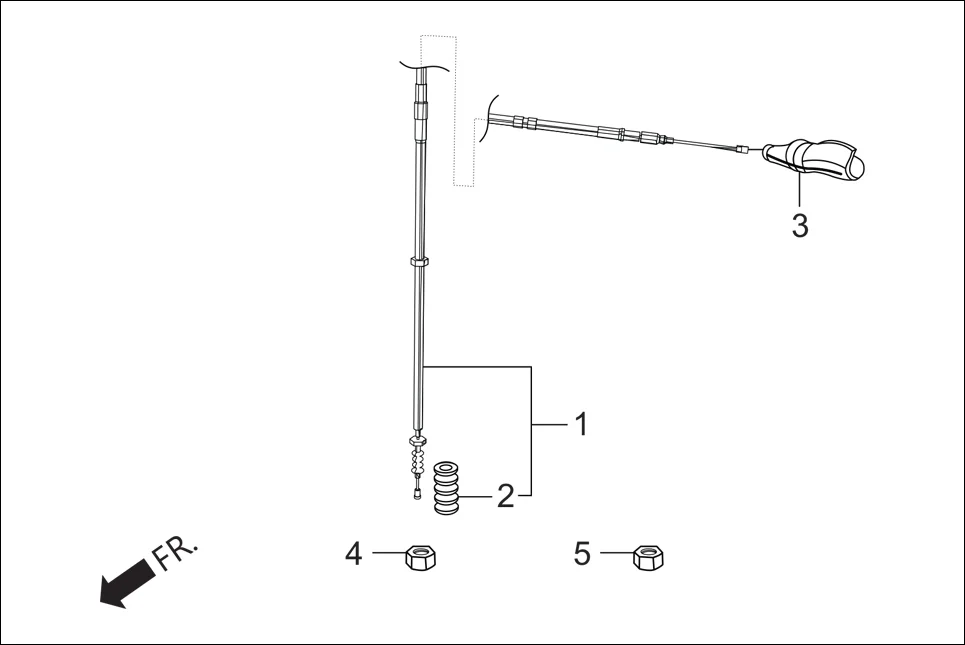 F-3 HANDLE LEVER / SWITCH/ CABLES assembly diagram for Hero Xpulse 200FI (May, 2019)