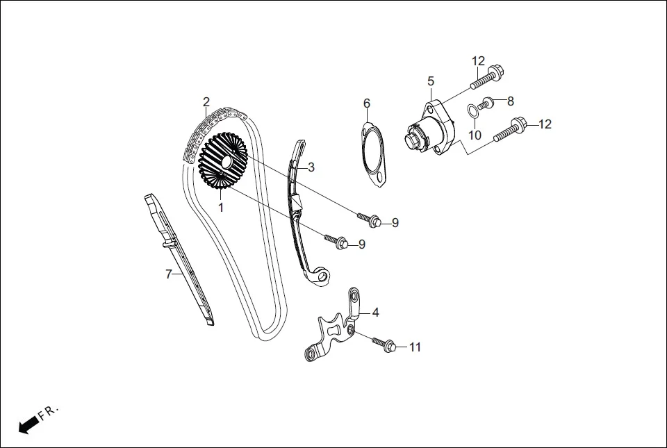 E-2 CAM SHAFT (CAM CHAIN TENSIONER)