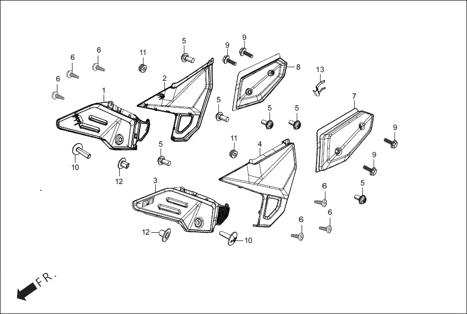 F-12 SIDE COVER diagram showing 93903-34210