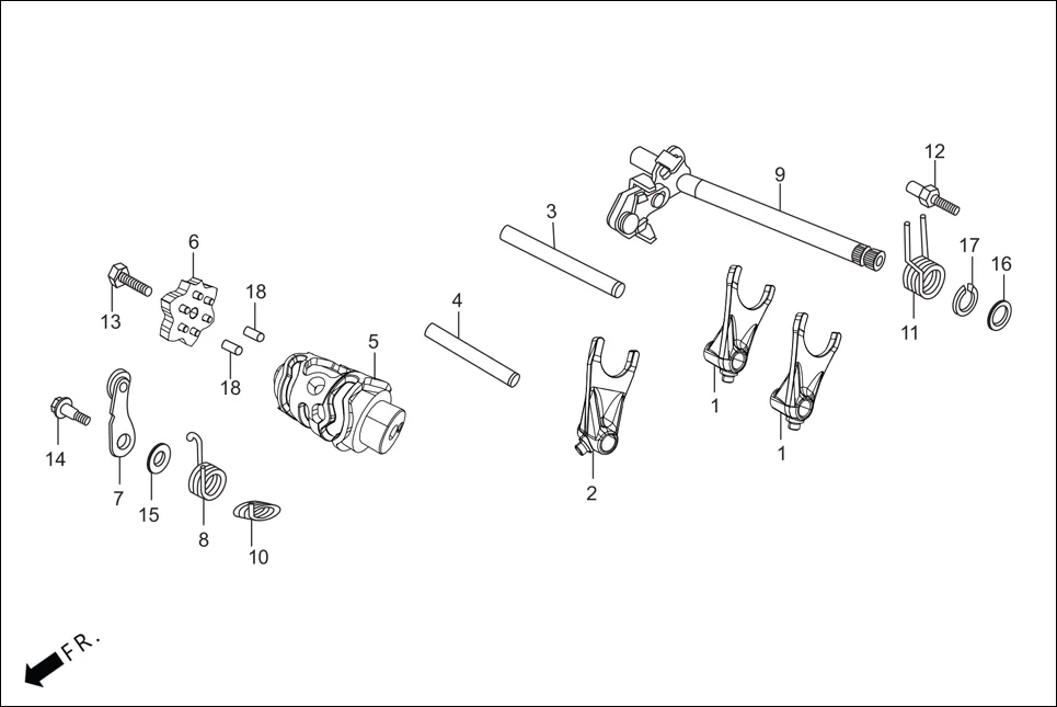E-10 GEAR SHIFT (DRUM GEAR SHIFT)