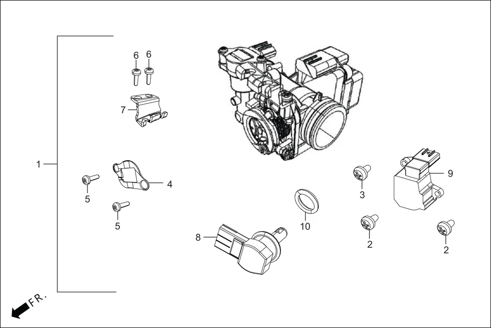 E-11 INJECTOR ASSY. FUEL/THROTTLE BODY ASSY.