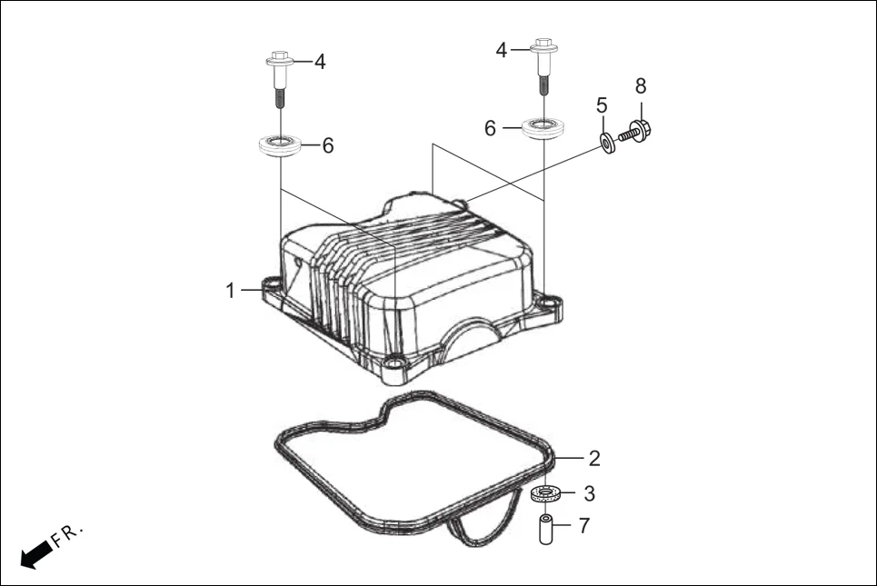 E-1-CONNECT CYLN. & CYLN HEAD (CYLINDER HEAD COVER)