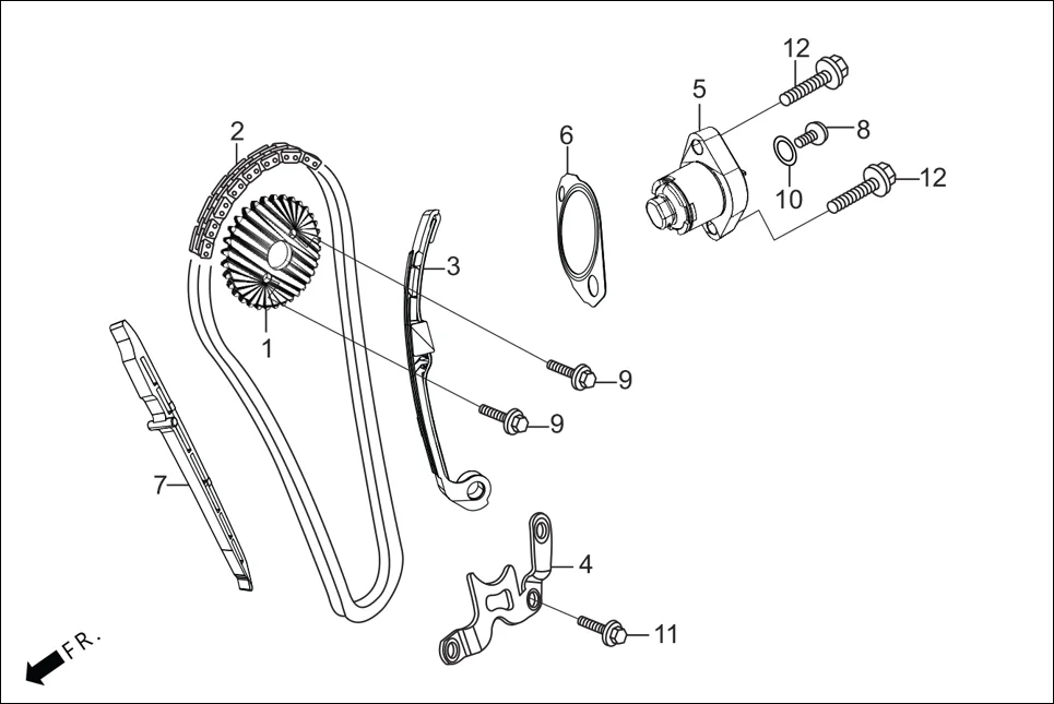 E-2 CAM SHAFT (CAM CHAIN TENSIONER)