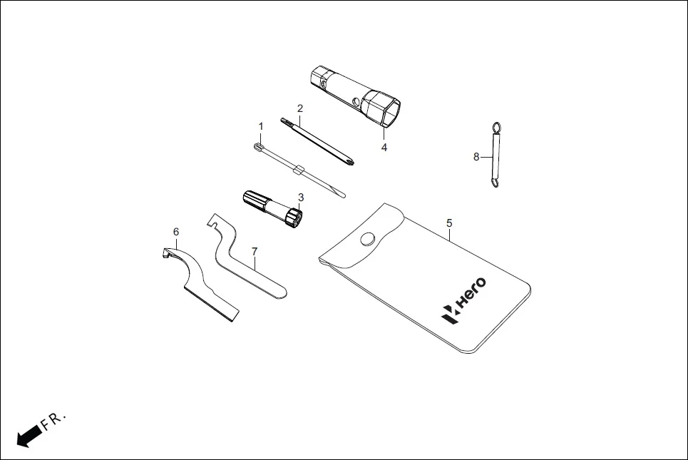 F-26 TOOLS assembly diagram for Hero XPULSE 200T OBD II(Jun,2023)