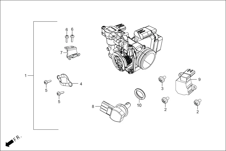 E-11 INJECTOR ASSY. FUEL/THROTTLE BODY ASSY.