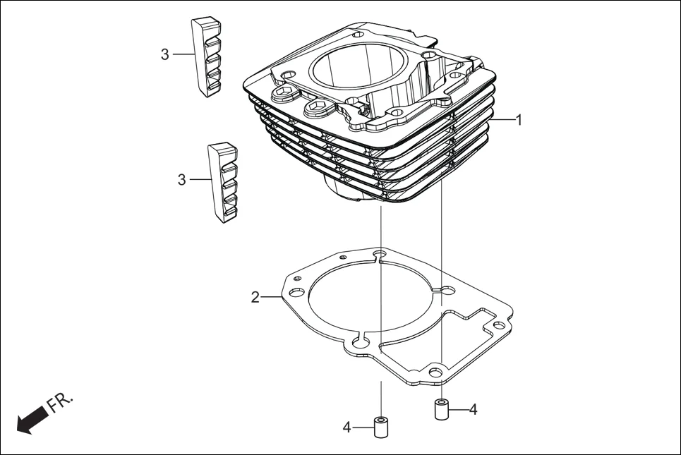 E-1B CYLN. &amp; CYLN HEAD (CYLINDER)