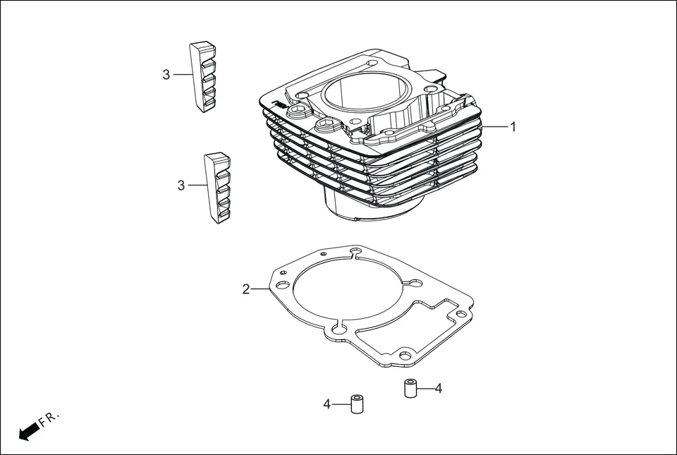 E-1B CYLN. &amp; CYLN HEAD (CYLINDER)