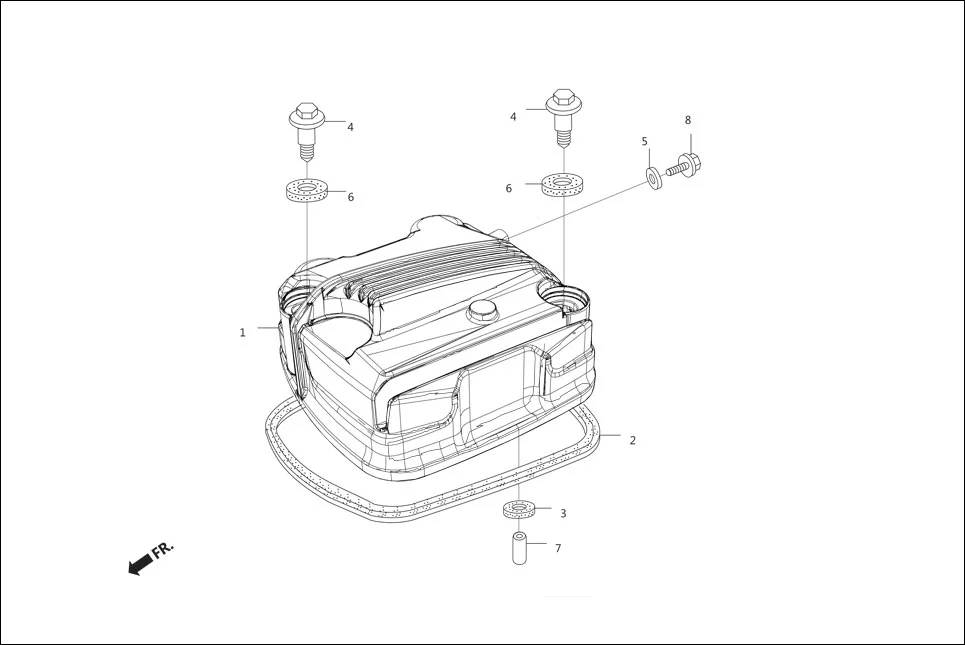 E-1 CYLN. &amp; CYLN HEAD (CYLINDER HEAD COVER)