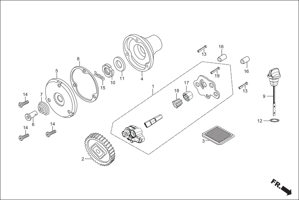 E-6 OIL PUMP ASSY.