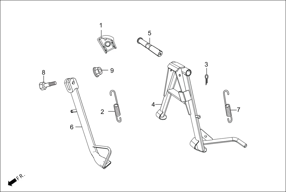 F-18 CHAIN CASE &amp; STAND assembly diagram for Hero Xpulse 200T FI BSVI (Feb, 2021)